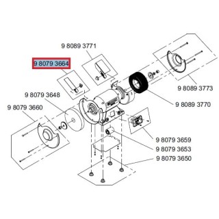 Zderzak kompletny (lewy) 980793664 do ostrzałki Dick SM90 / SM100