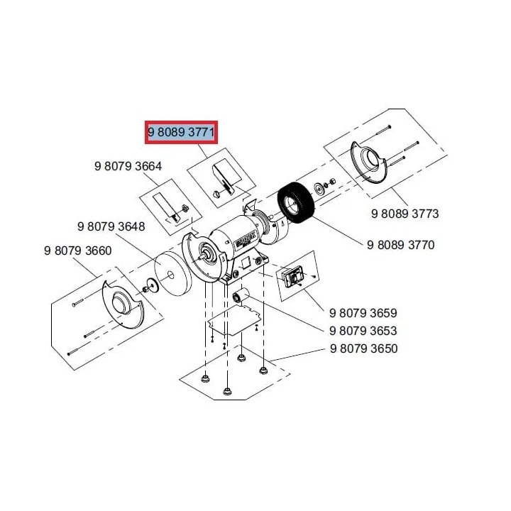 Zderzak kompletny (prawy) 980893771 do ostrzałki Dick SM90