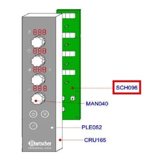 Panel sterujący do pieca konwekcyjno-parowego Bartscher BS5230