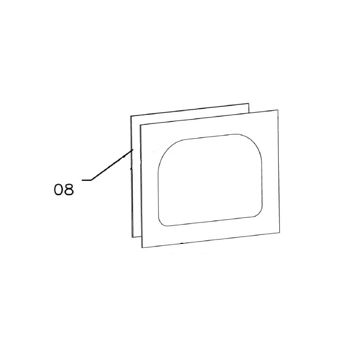 Szyba wewnętrzna do pieca konwekcyjnego AT90/AT120 Bartscher E0302100023