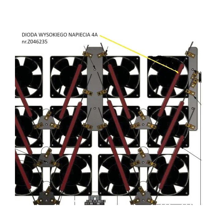 Dioda prostownicza 30kV 4A