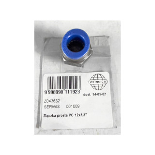 Złączka prosta fi 12xG3/8" Złączka prosta fi 12xG3/8"